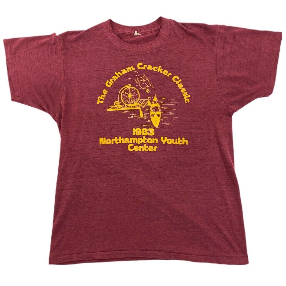 Vintage 1983 Graham Cracker Classic Northampton MA Youth Center T Shirt Sz S